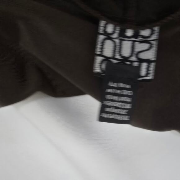 Ciara SunWoo Brown Pull On Slinky Wide Flare Leg Slacks Palazzo Knit Stretch XL - Picture 10 of 12